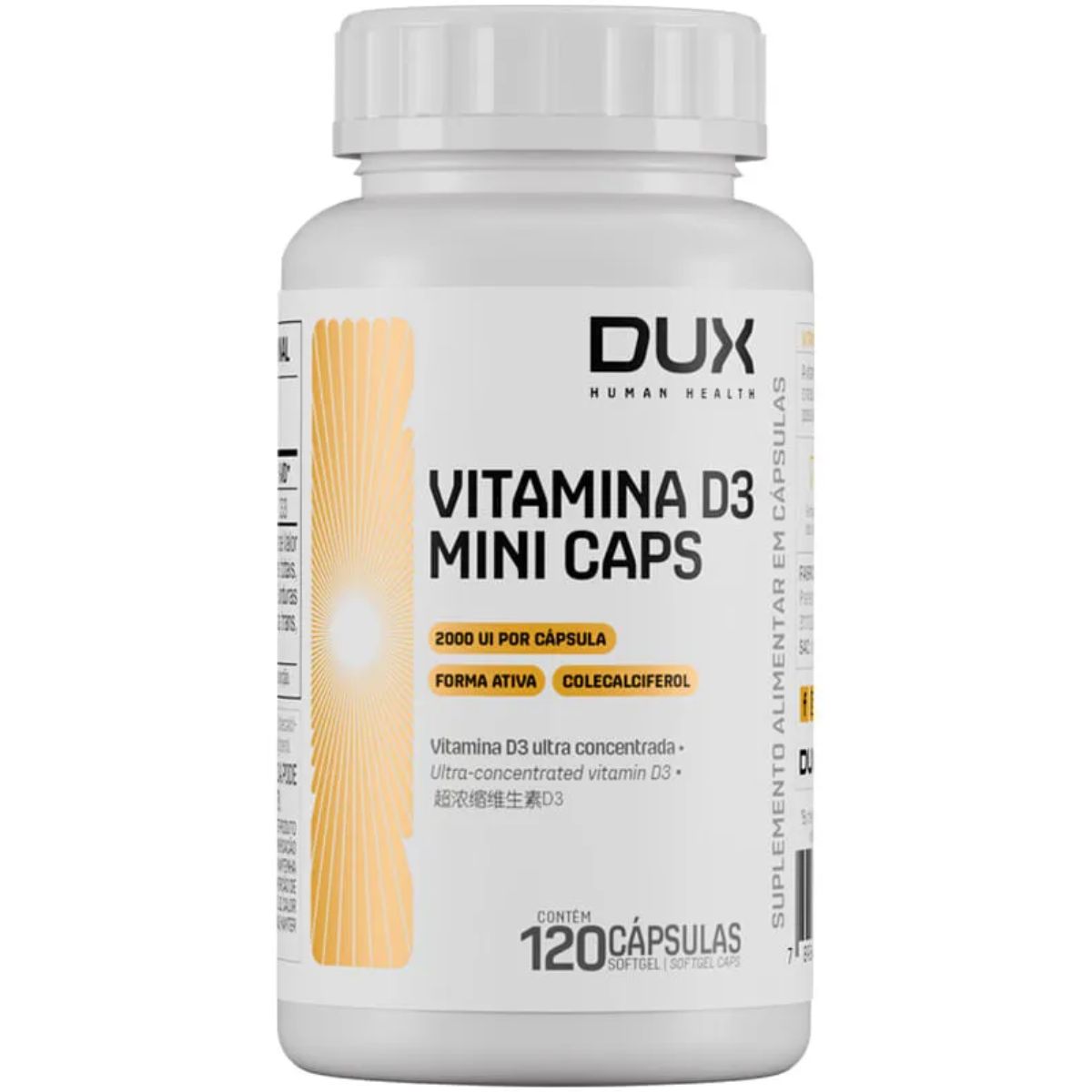 DUX - VITAMINA D3 - 120 CAPSULAS
