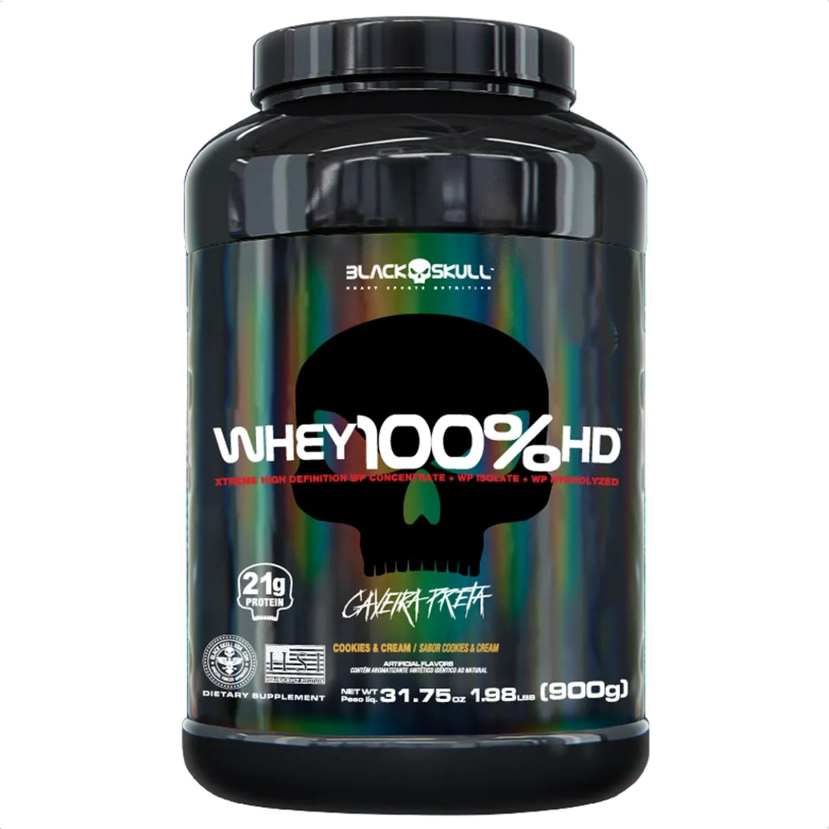 BLACK - WHEY 100% HD 900G POTE