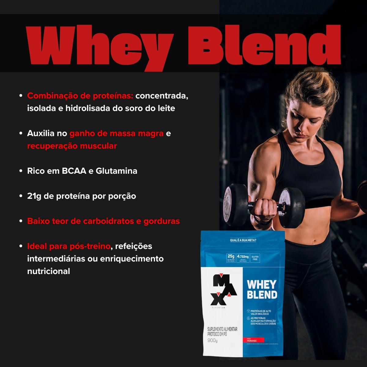 MAX - WHEY BLEND 900G REFIL