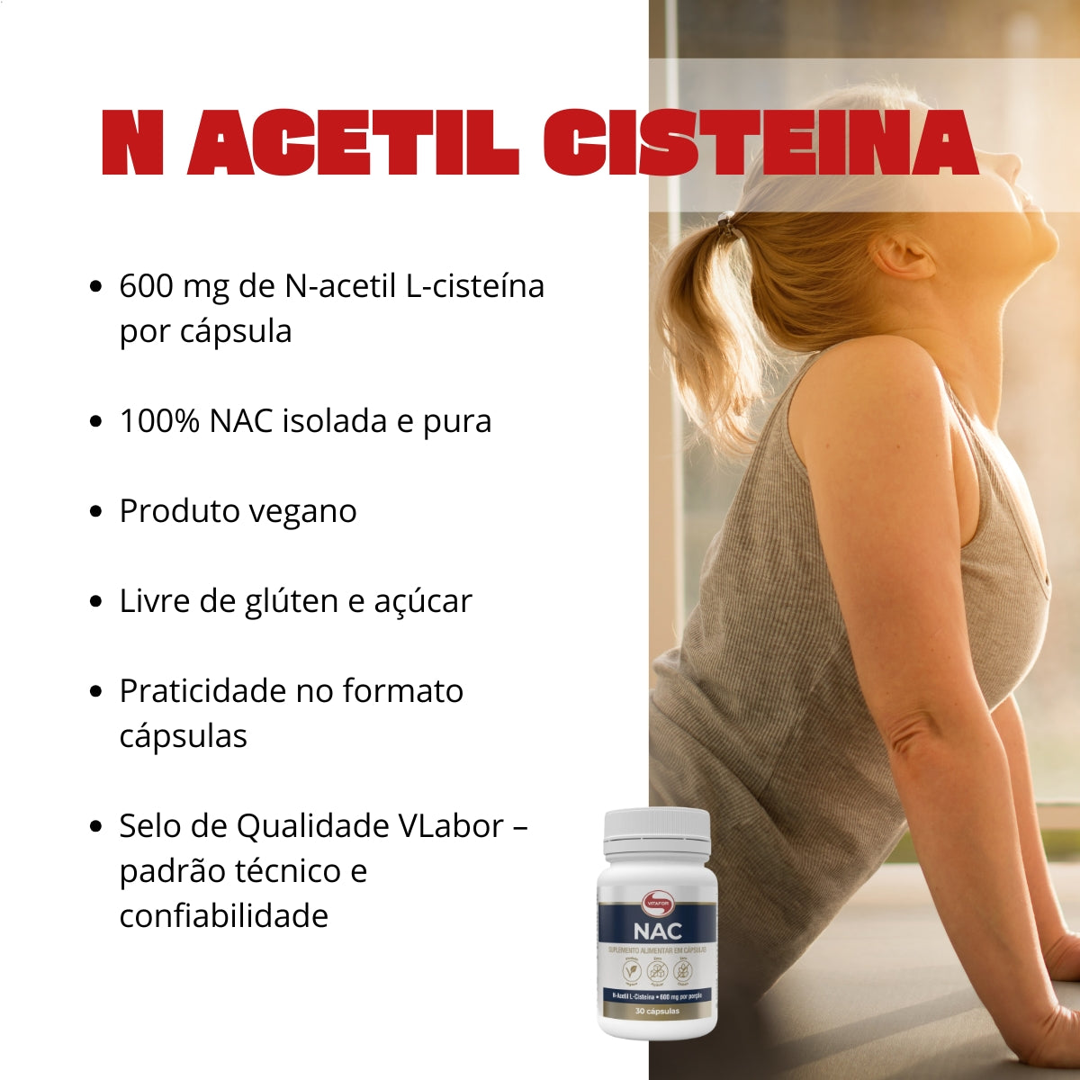 VITAFOR - NAC N ACETIL CISTEINA - 30 CAPSULAS