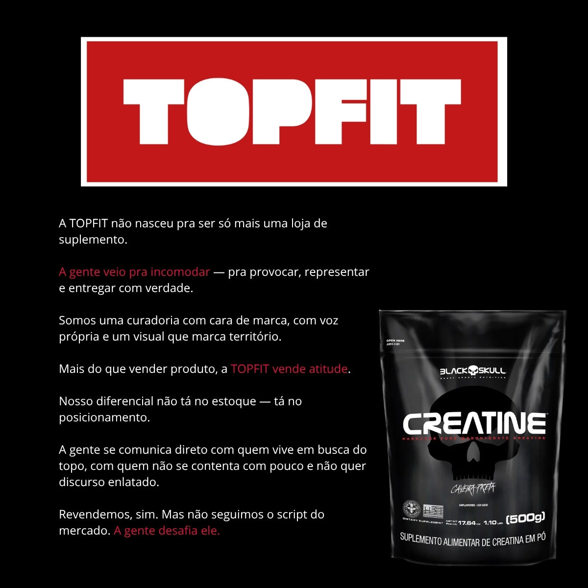 BLACK -  CREATINE PURA REFIL 500G
