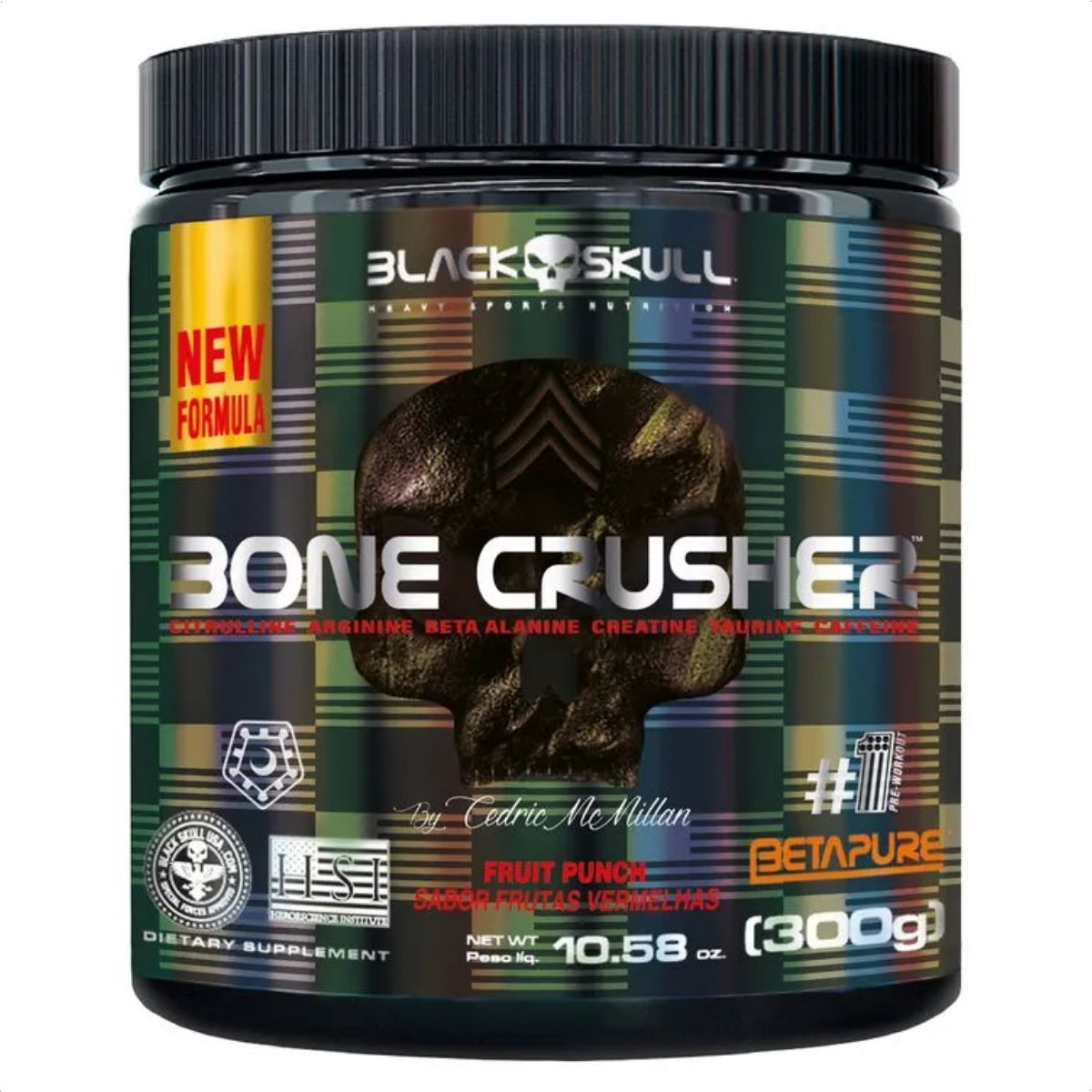 BLACK - BONE CRUSHER PRE-TREINO 300G
