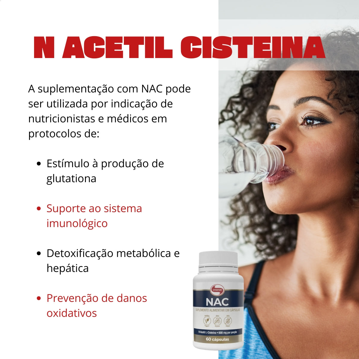 VITAFOR - NAC N ACETIL CISTEINA - 60 CAPSULAS