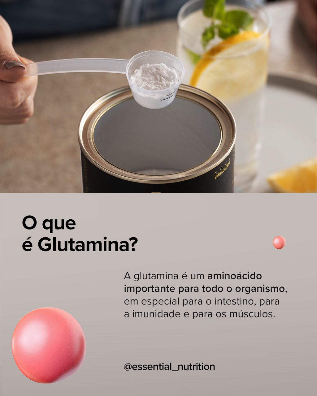 ESSENTIAL - GLUTAMINA 600G