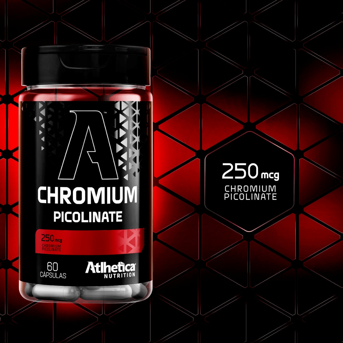 ATLHETICA - CHROMIUM PICOLINATE - 60 CAPSULAS