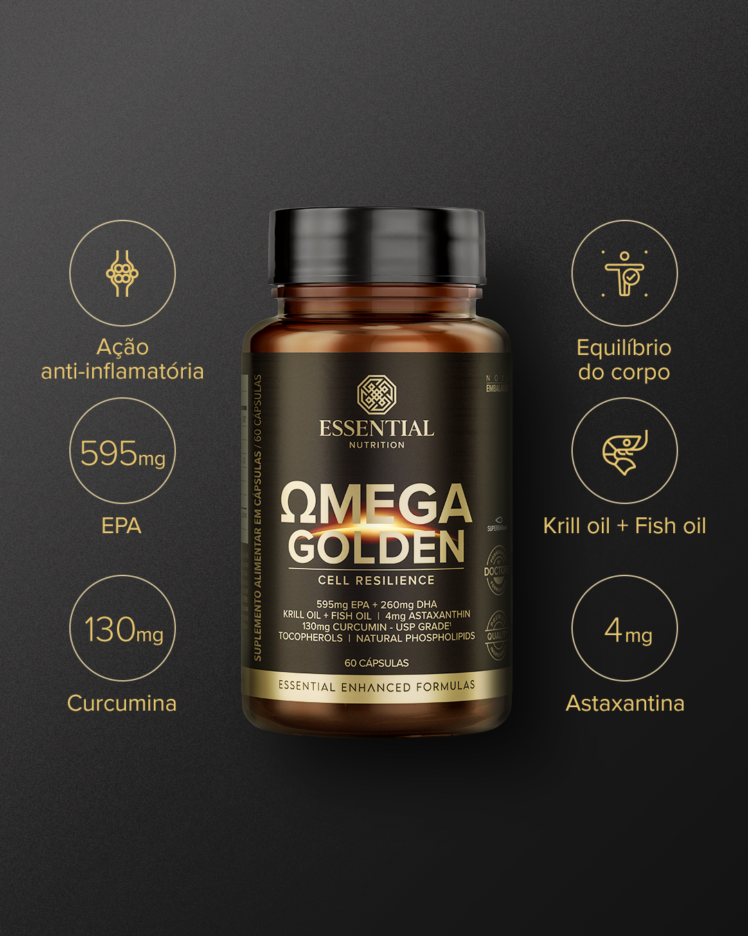 ESSENTIAL - Omega Golden - 60 capsulas