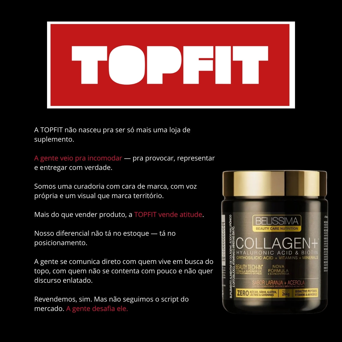 BELÍSSIMA - COLÁGENO VERISOL + ÁCIDO HIALURÔNICO 264G