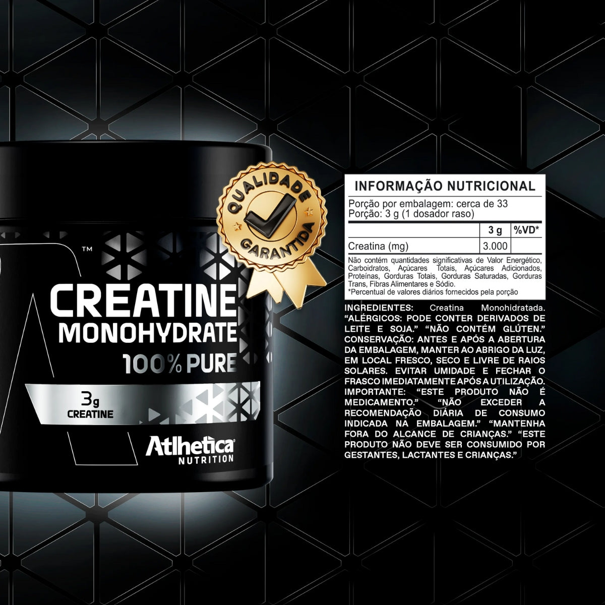 ATLHETICA - CREATINE MONOHYDRATE 100% PURE 100G