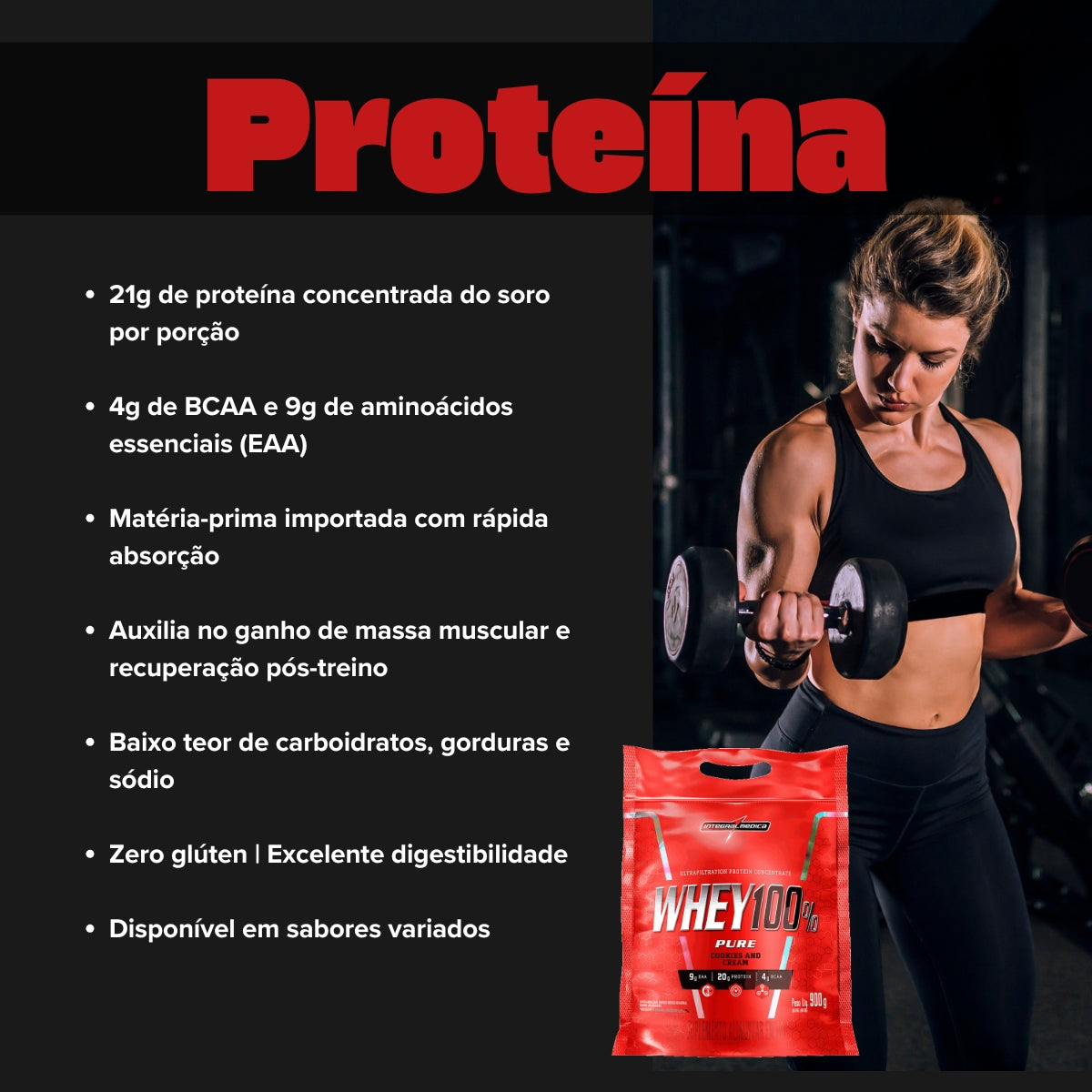 INTEGRALMEDICA - WHEY 100% PURE 900G REFIL