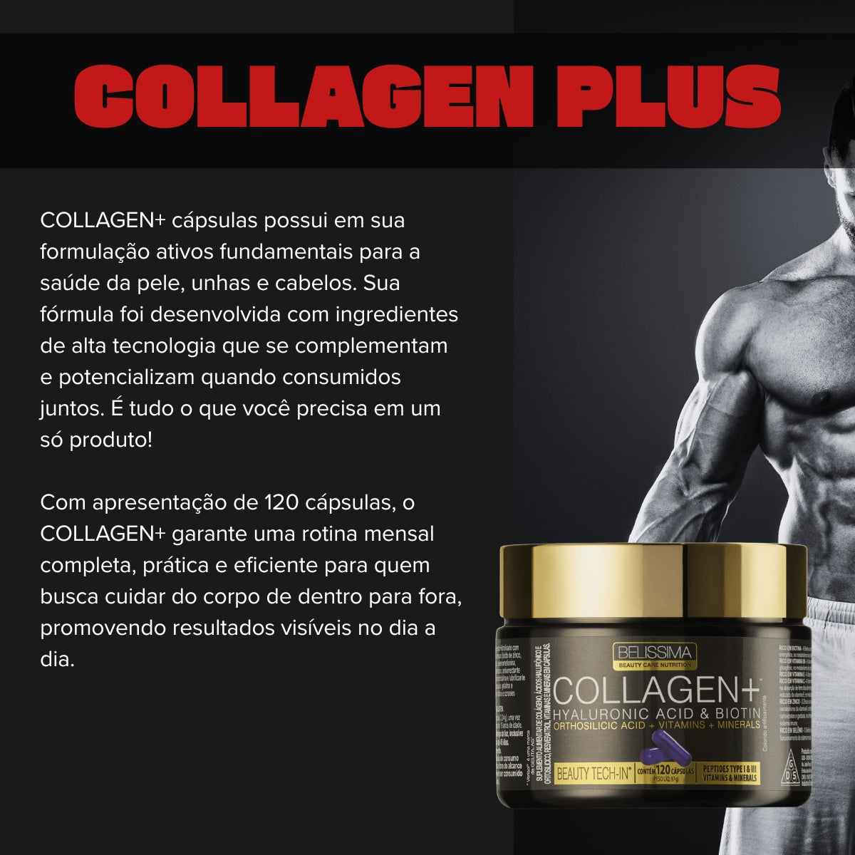 BELÍSSIMA - COLÁGENO PLUS VERISOL - 120 CAPSULAS