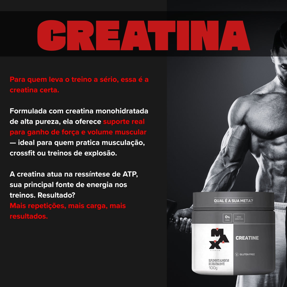 MAX - CREATINE POTE 100G