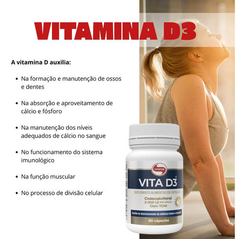 VITAFOR - VITA D3 -  60 CÁPSULAS