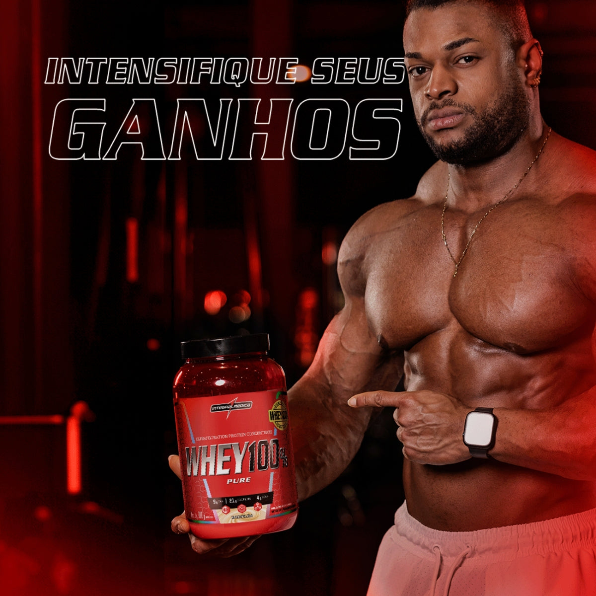 INTEGRALMEDICA - WHEY 100% PURE 900G POTE