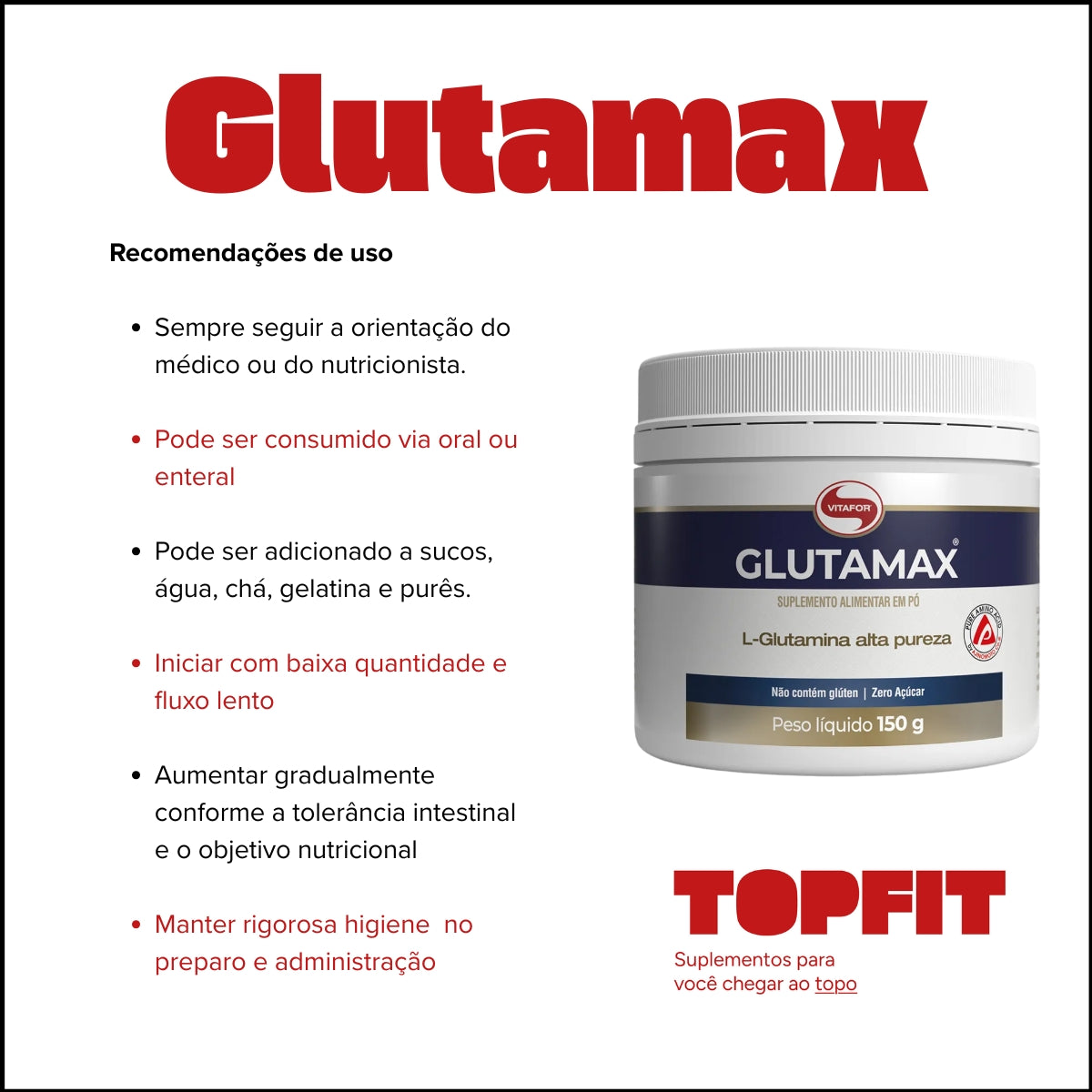 VITAFOR - GLUTAMAX 150G