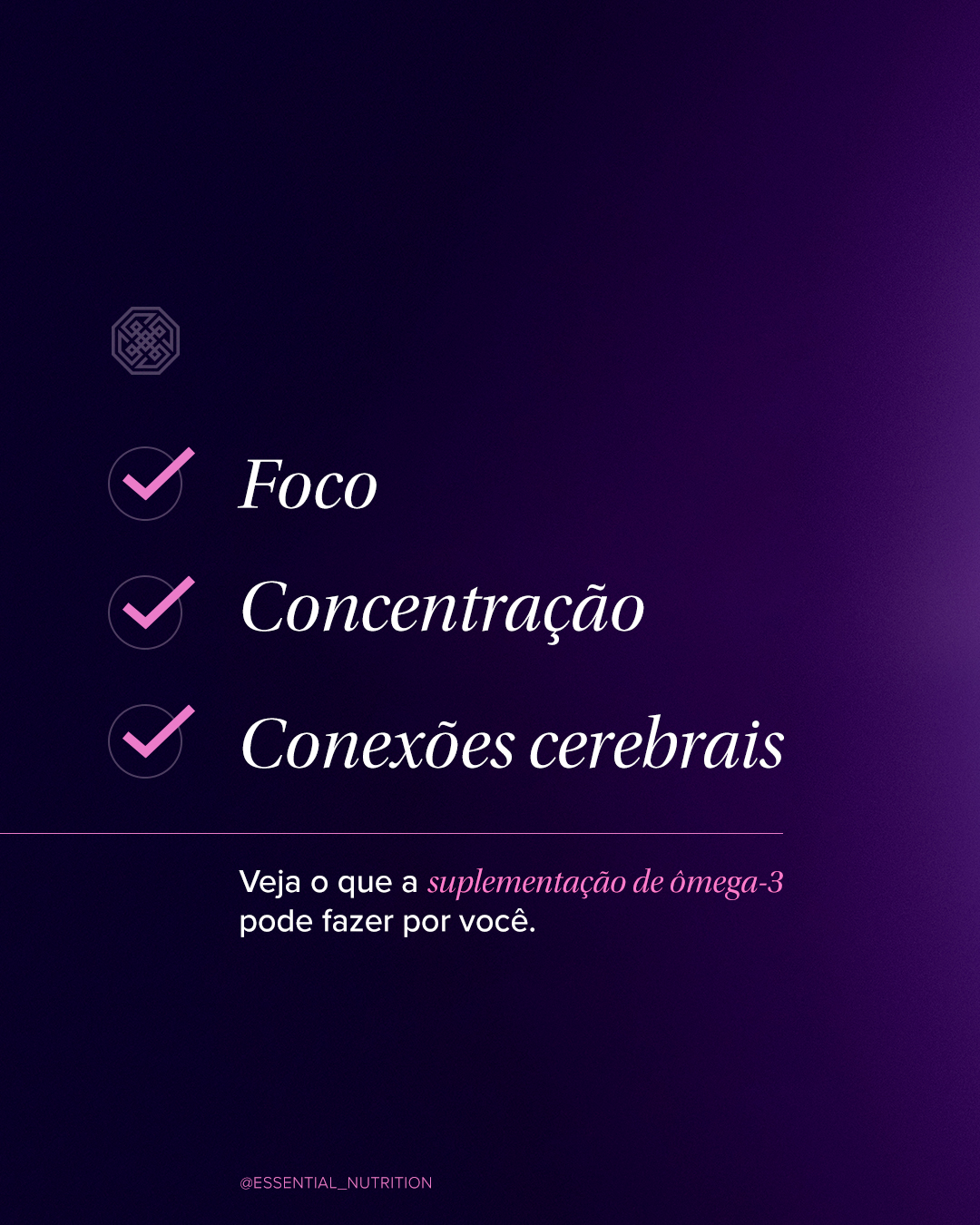ESSENTIAL - Omega Brain - 60 capsulas