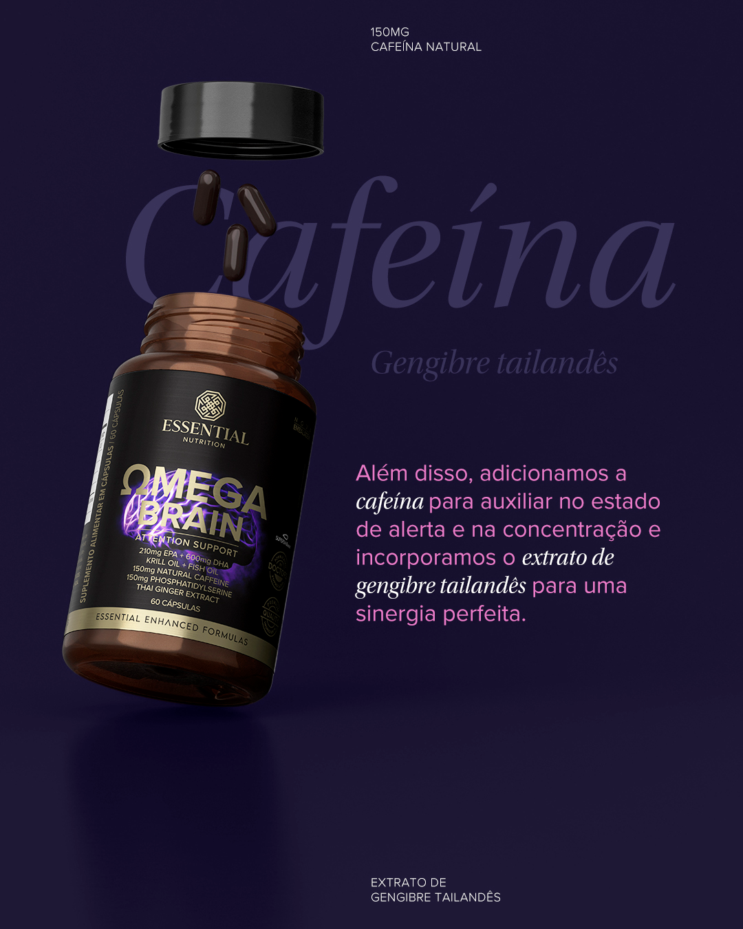 ESSENTIAL - Omega Brain - 60 capsulas