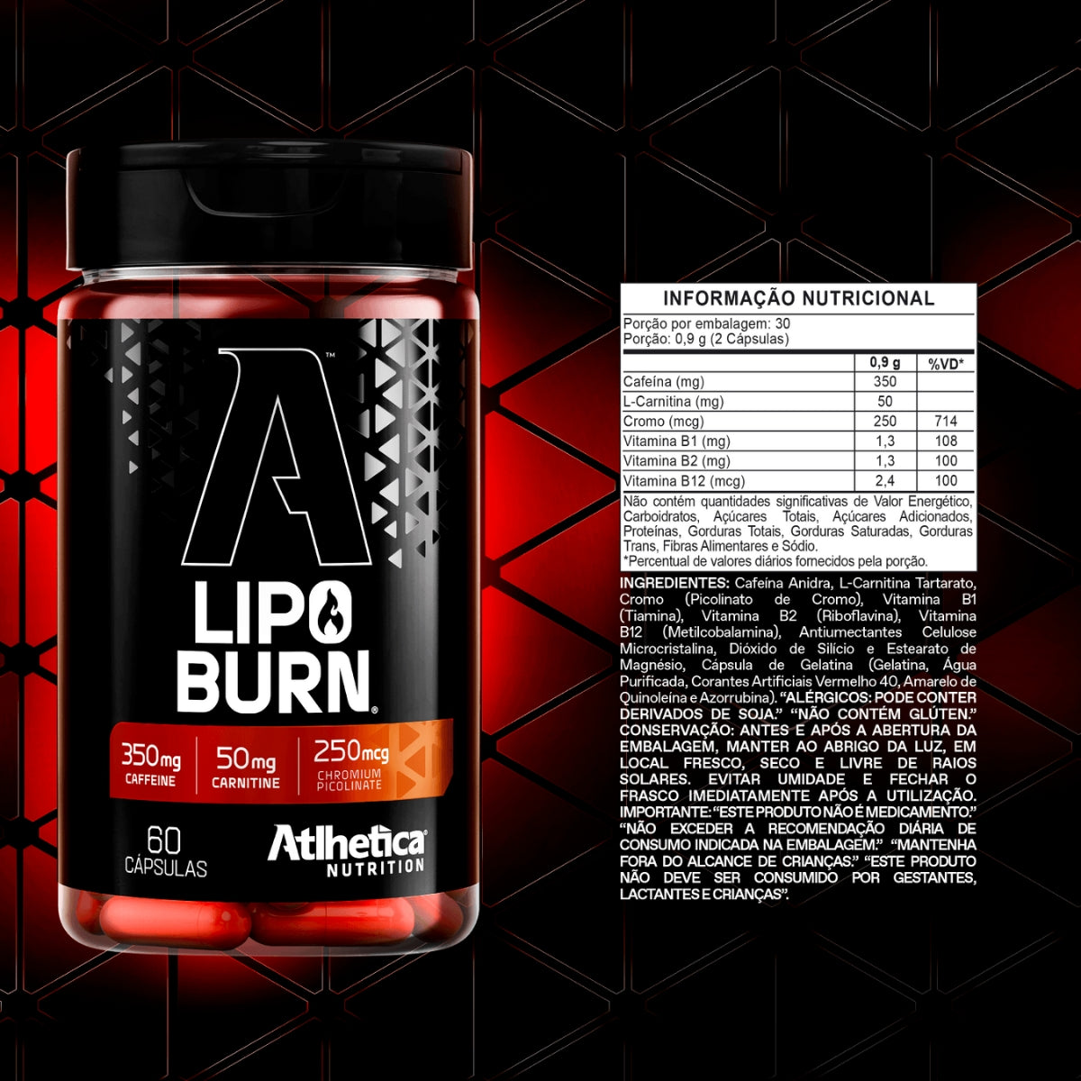 ATLHETICA - LIPO BURN - 60 CAPSULAS