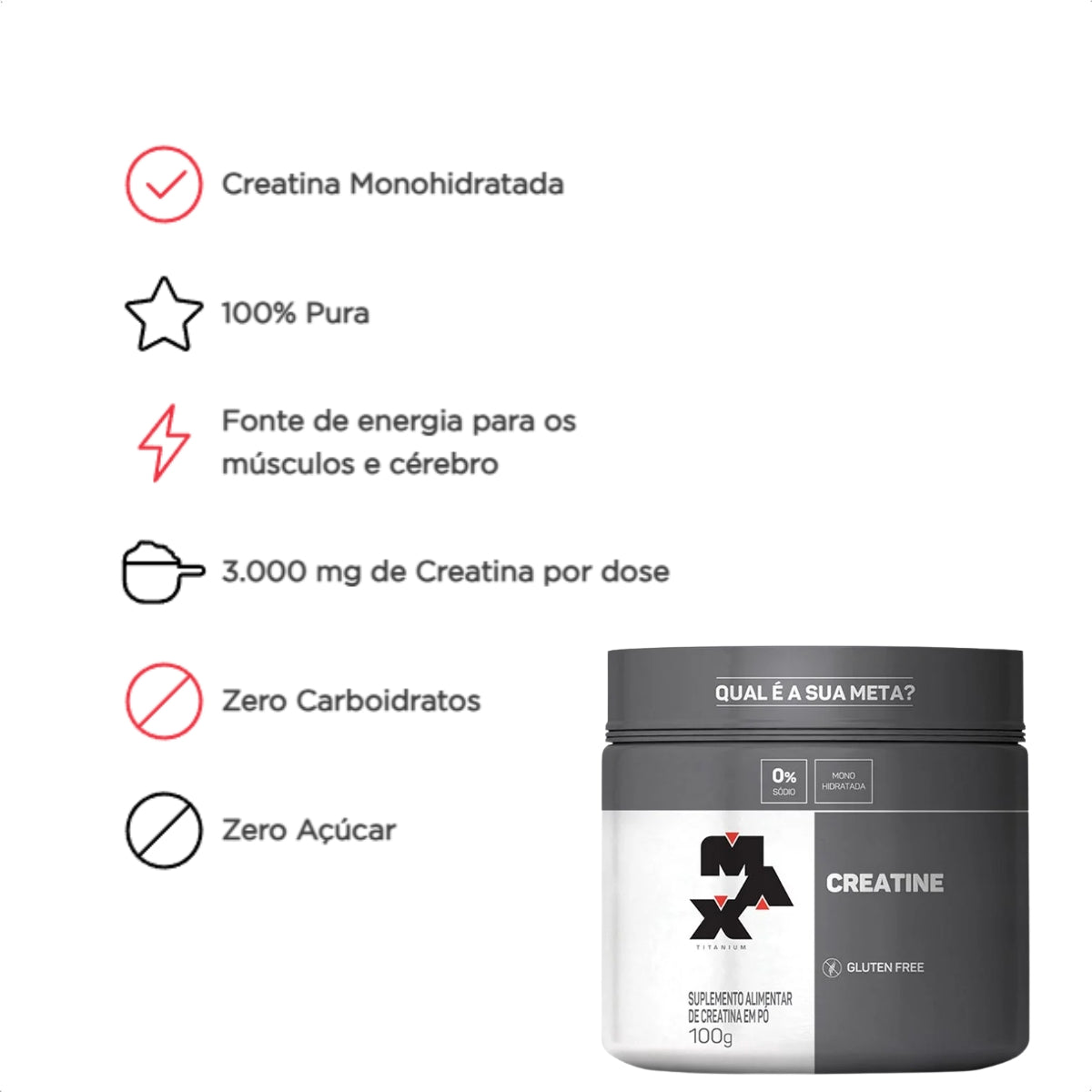 MAX - CREATINE POTE 100G