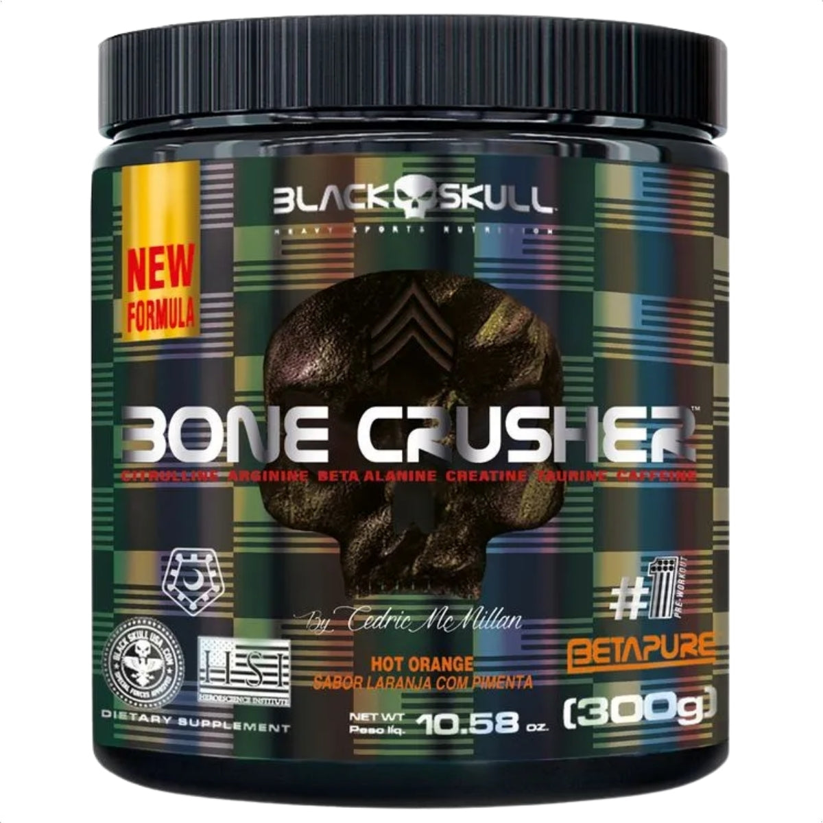 BLACK - BONE CRUSHER PRE-TREINO 300G
