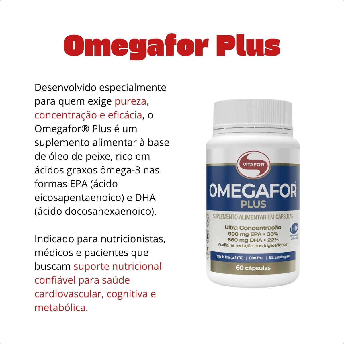 VITAFOR - OMEGAFOR PLUS - 60 CÁPSULAS