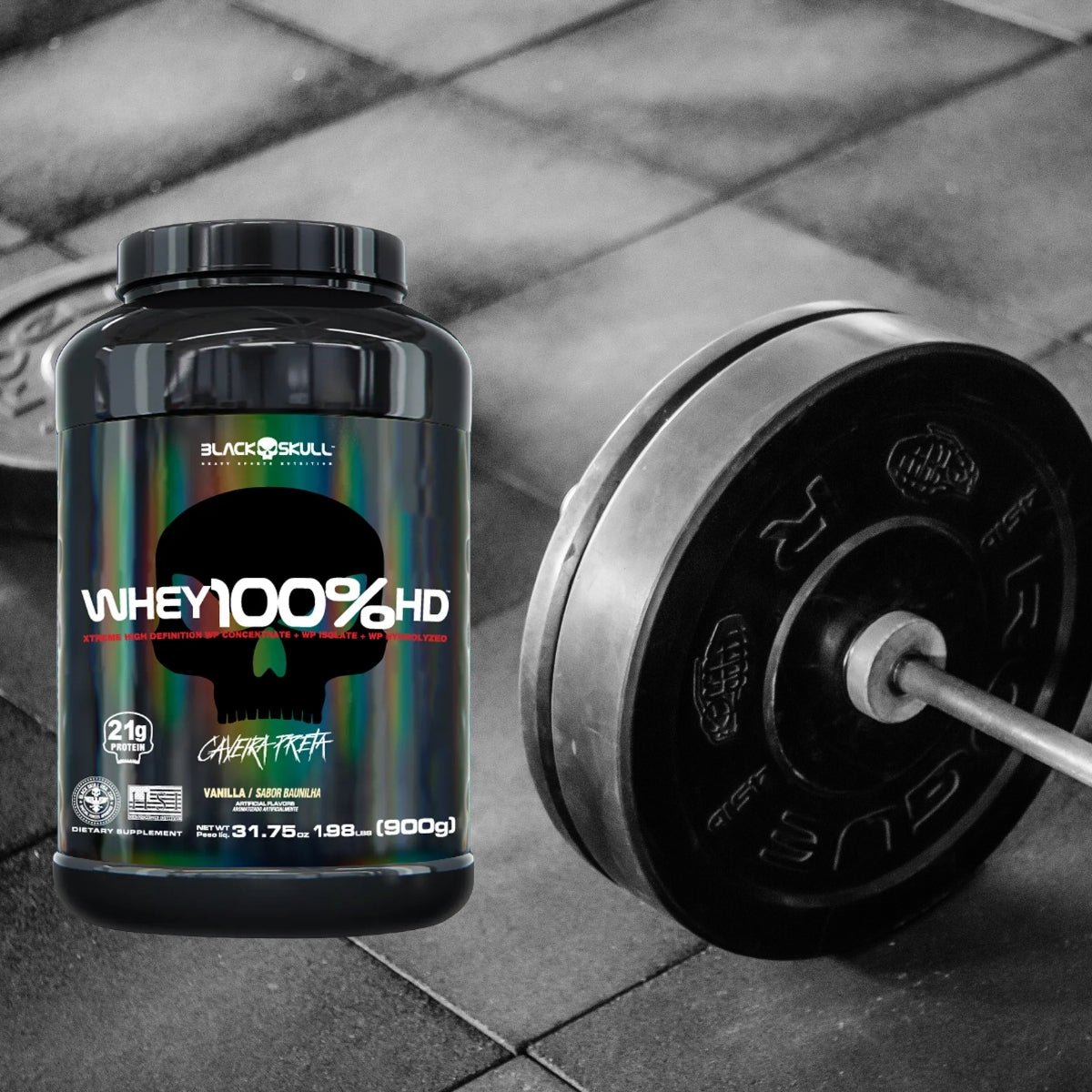 BLACK - WHEY 100% HD 900G POTE