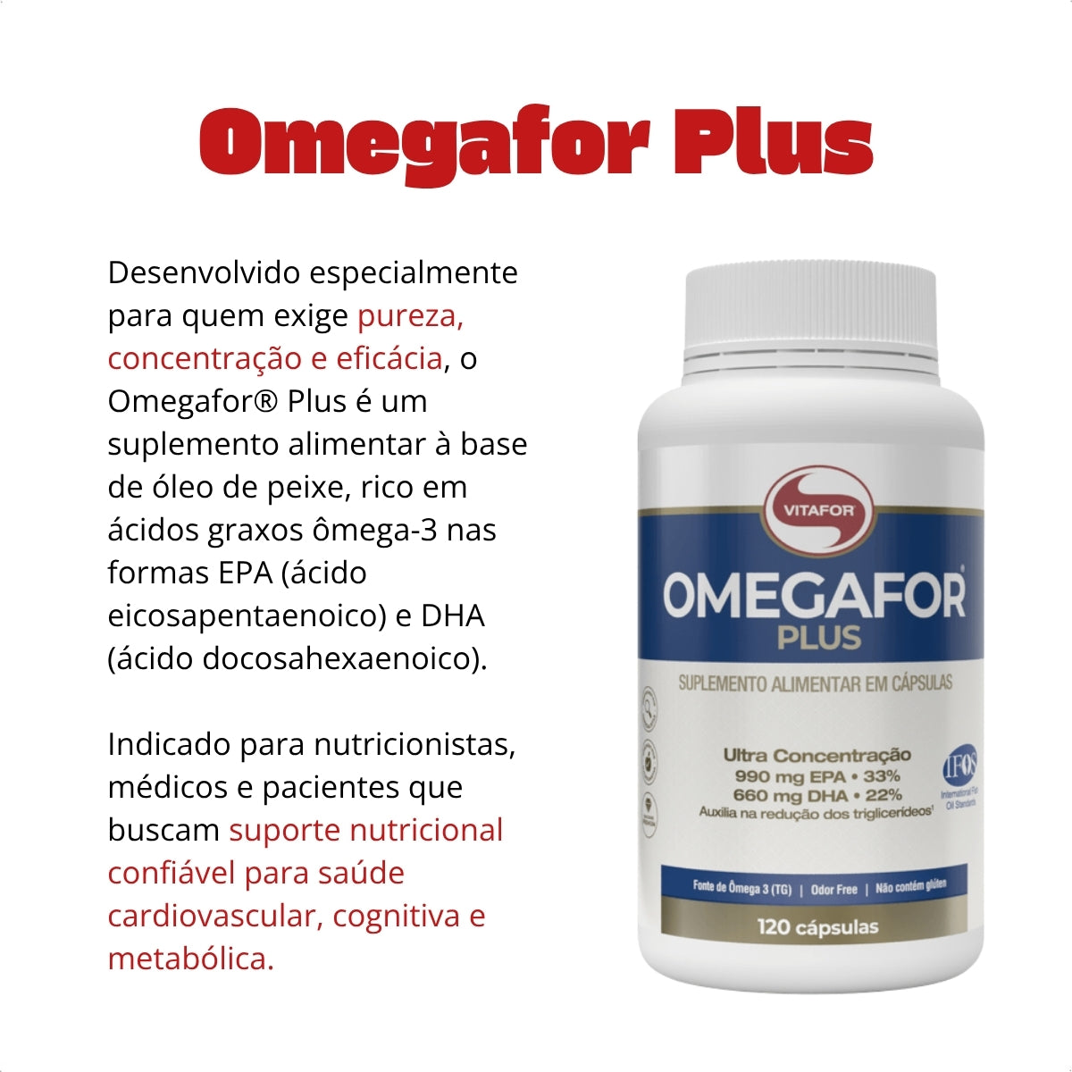 VITAFOR - OMEGAFOR PLUS - 120 CÁPSULAS