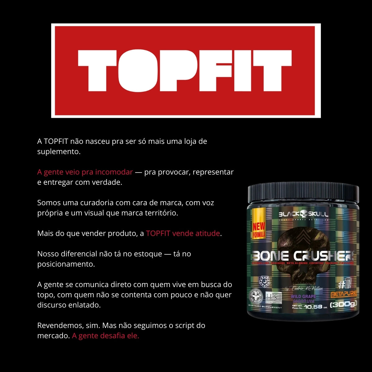 BLACK - BONE CRUSHER PRE-TREINO 300G