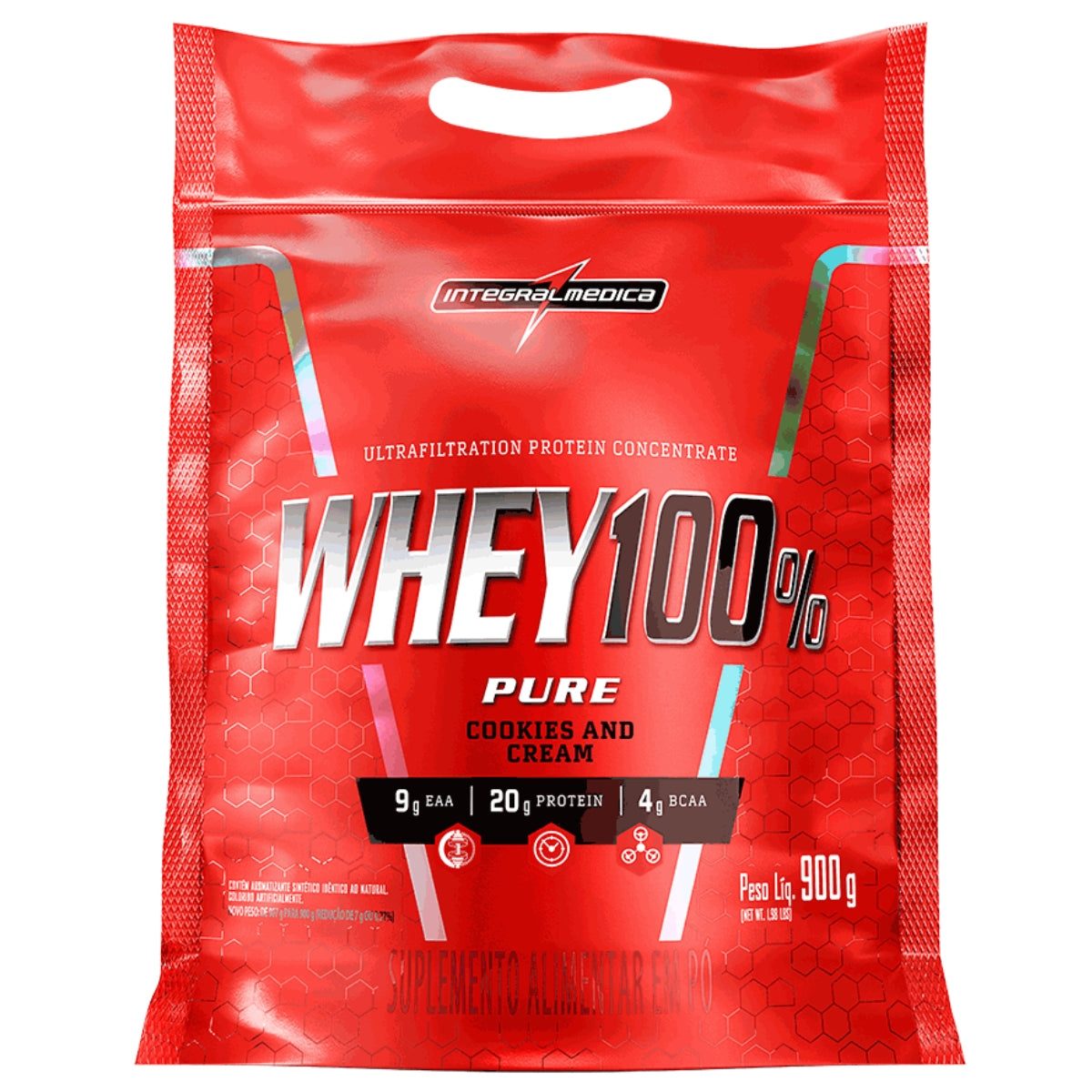 INTEGRALMEDICA - WHEY 100% PURE 900G REFIL