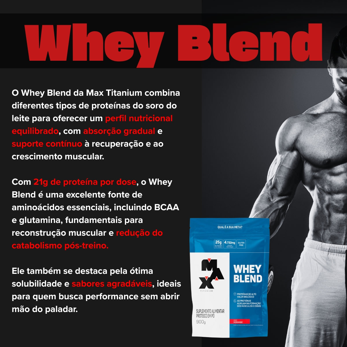 MAX - WHEY BLEND 900G REFIL