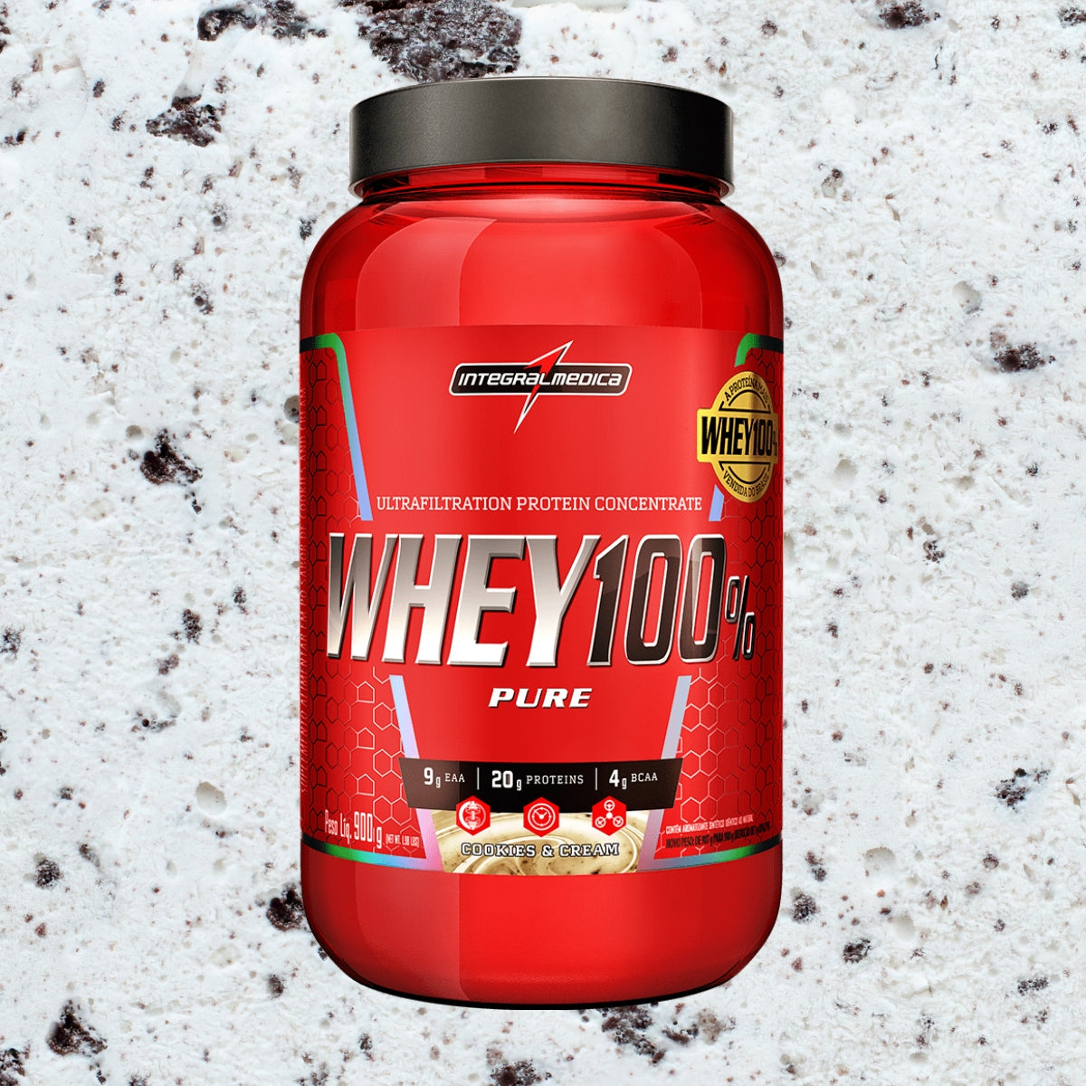 INTEGRALMEDICA - WHEY 100% PURE 900G POTE