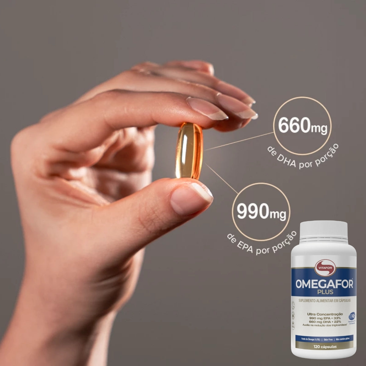 VITAFOR - OMEGAFOR PLUS - 120 CÁPSULAS