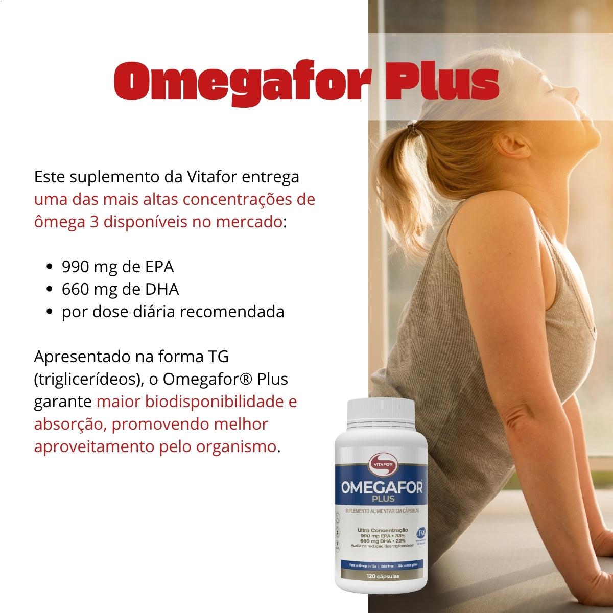 VITAFOR - OMEGAFOR PLUS - 120 CÁPSULAS