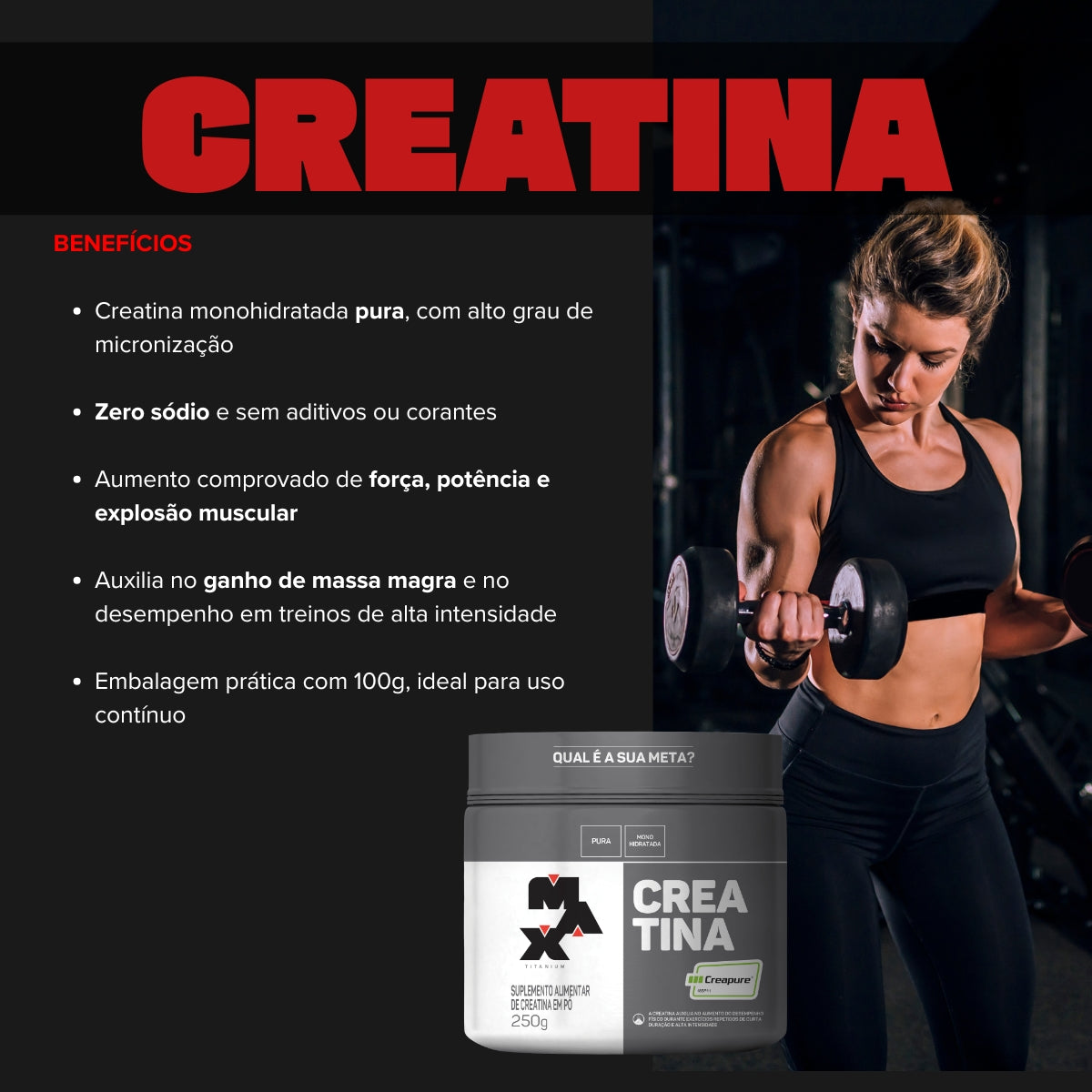 MAX - CREATINE CREAPURE 250G