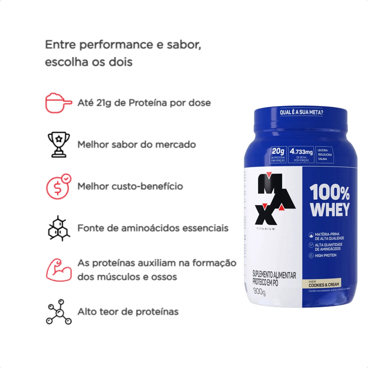 MAX - 100% WHEY 900G POTE