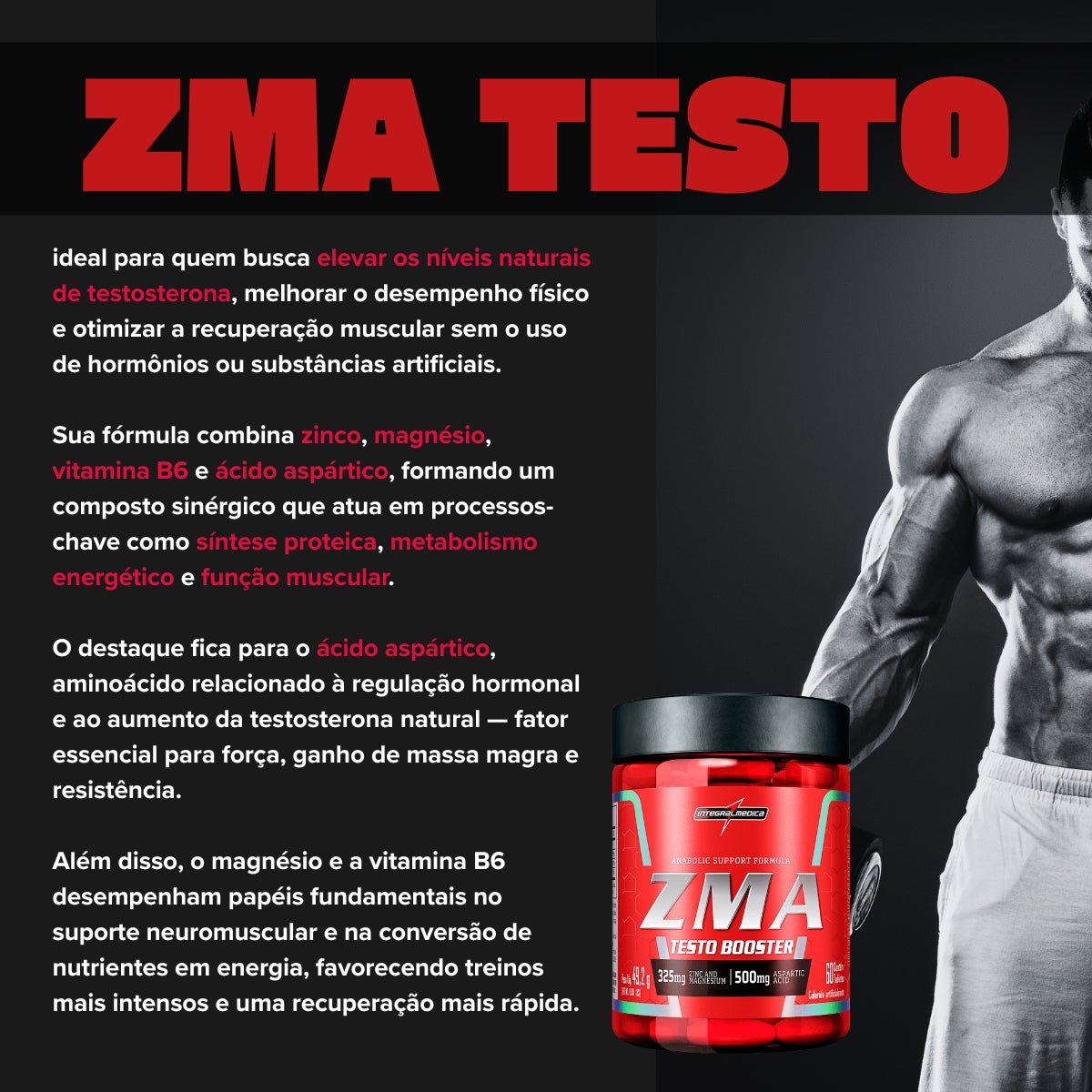 INTEGRALMEDICA - ZMA - 60 CAPSULAS