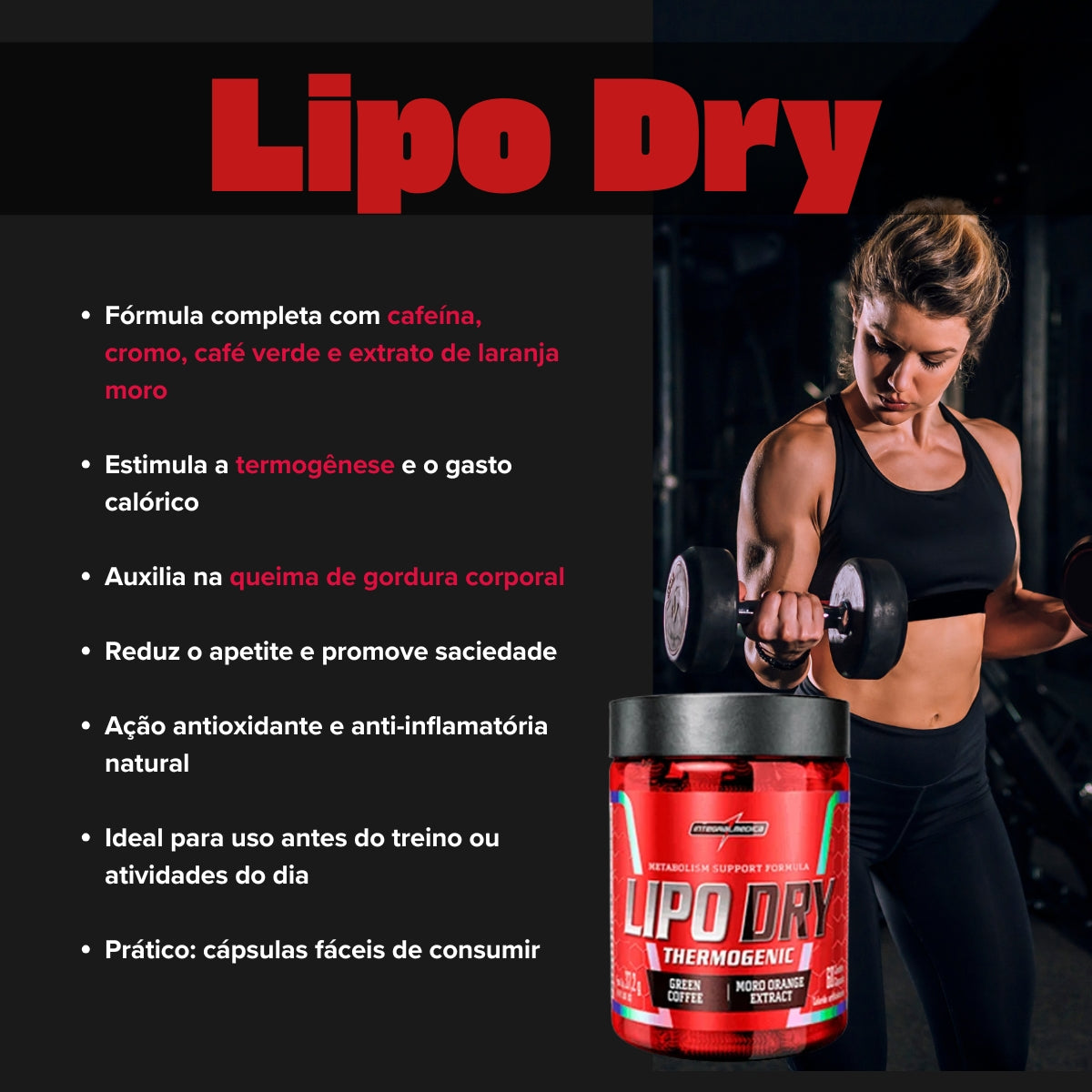 INTEGRALMEDICA - LIPO DRY - 60 CAPSULAS