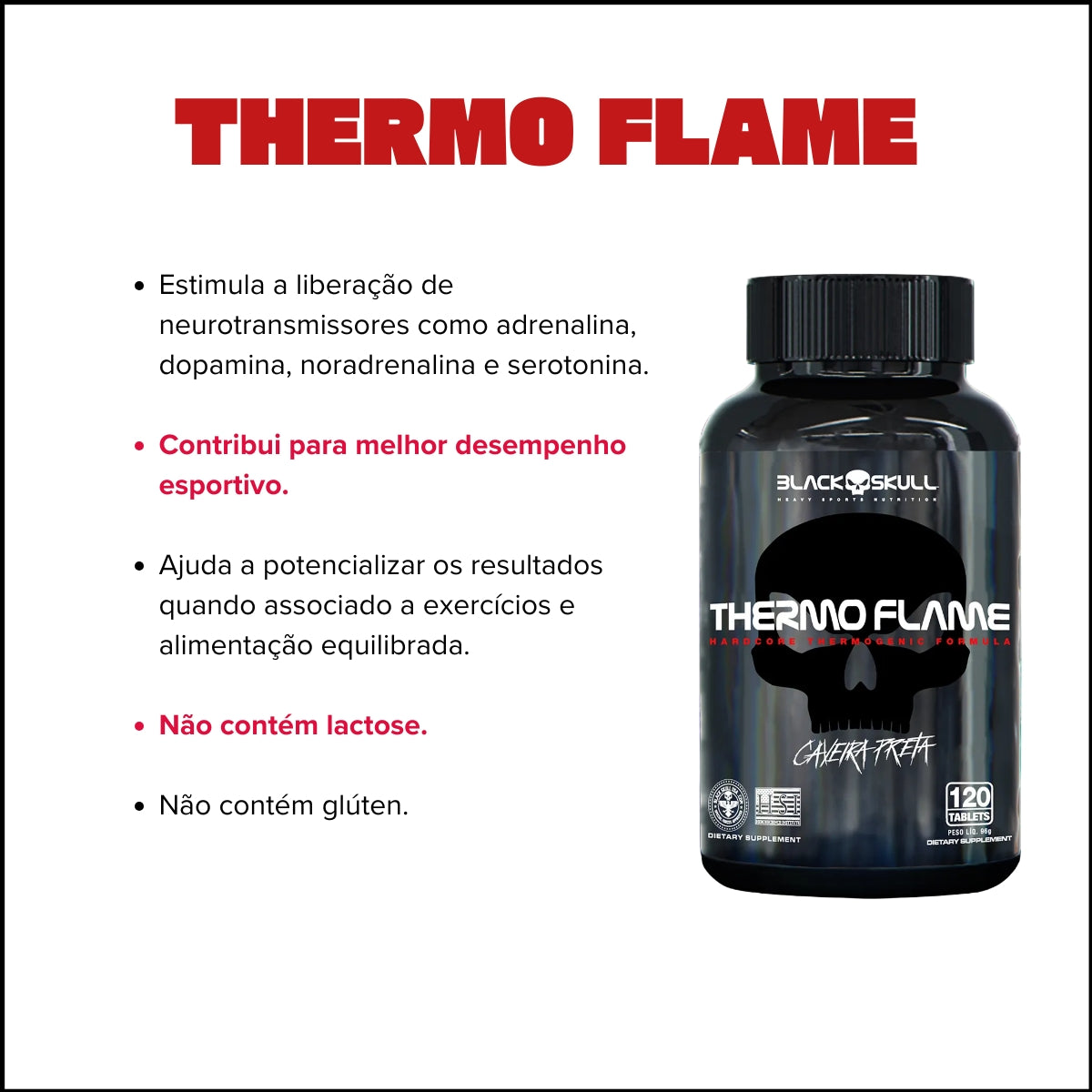 BLACK -  TERMOGENICO THERMO FLAME - 120 TABLETES