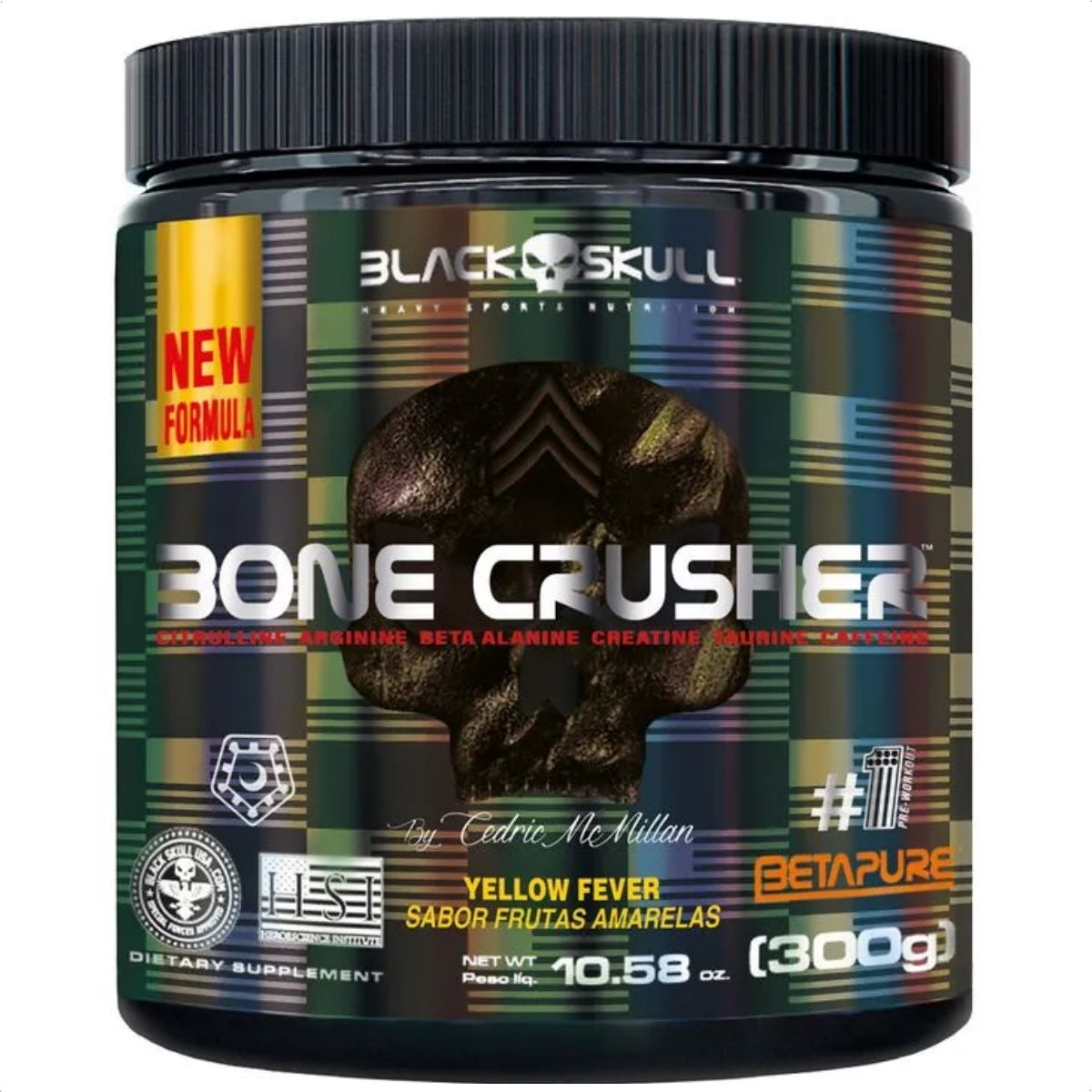 BLACK - BONE CRUSHER PRE-TREINO 300G