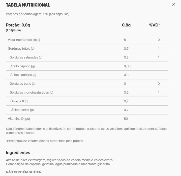 ESSENTIAL - Vit D - 120 capsulas