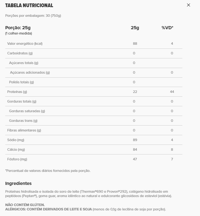 ESSENTIAL - Vanilla Whey 750g