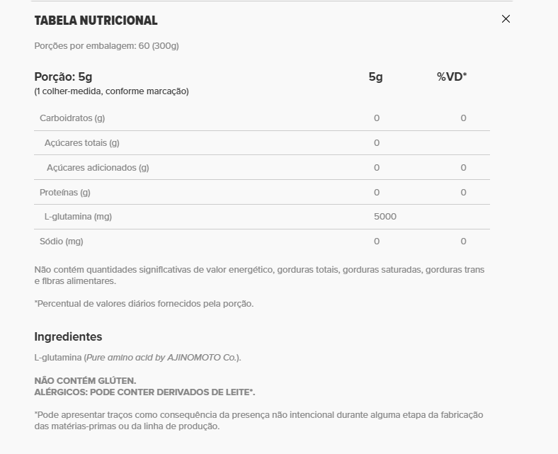 ESSENTIAL - GLUTAMINA 300G