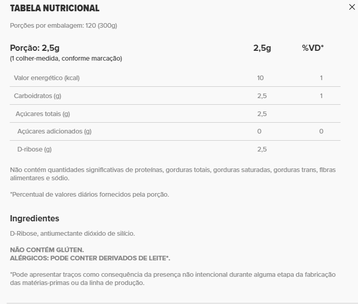 ESSENTIAL - D RIBOSE 300G