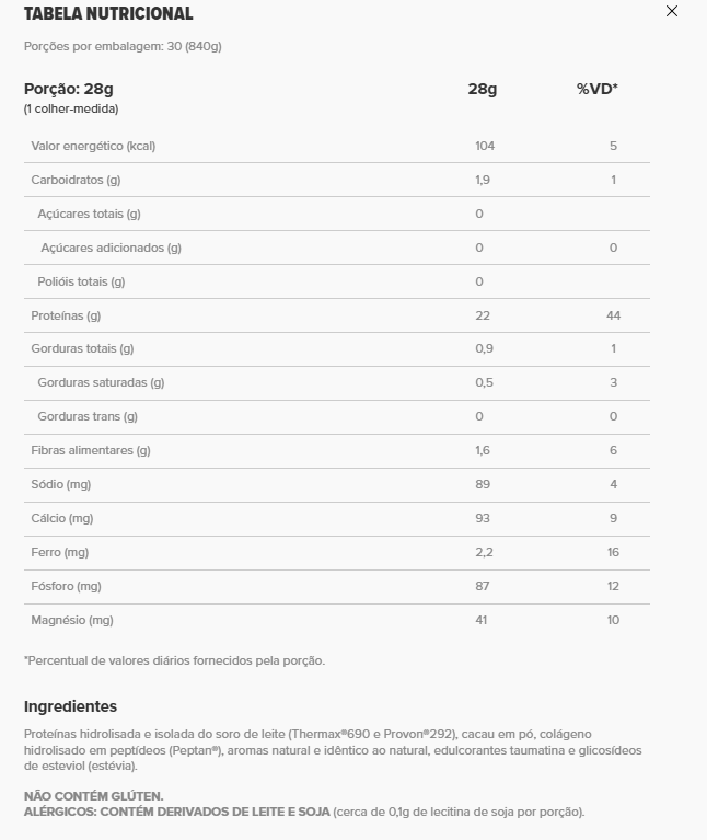 ESSENTIAL - CACAO WHEY 840G