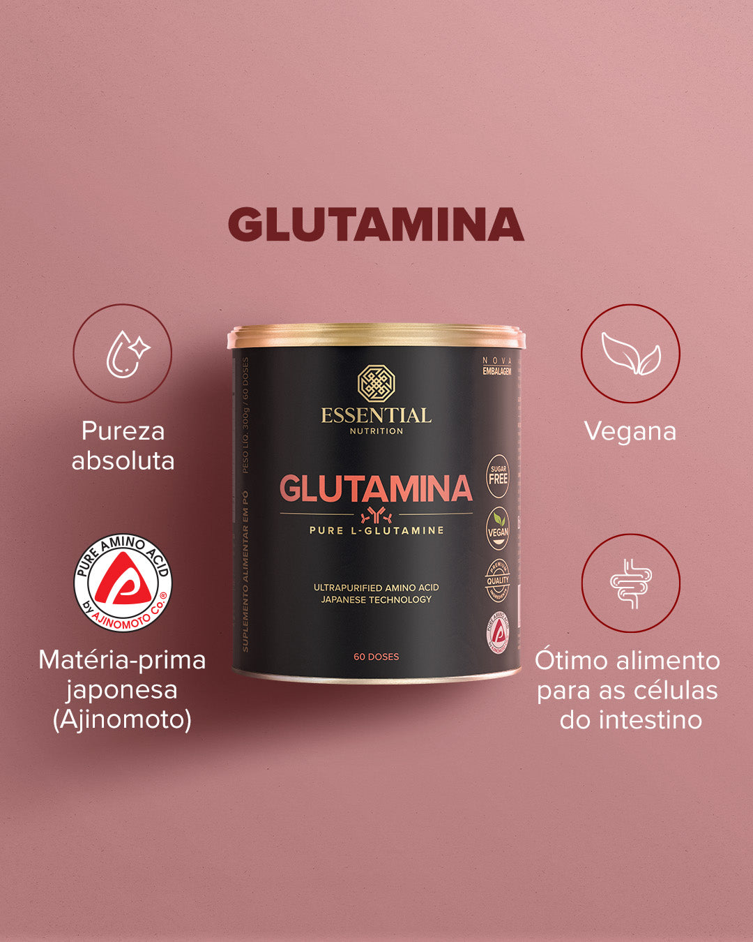 ESSENTIAL - GLUTAMINA 300G