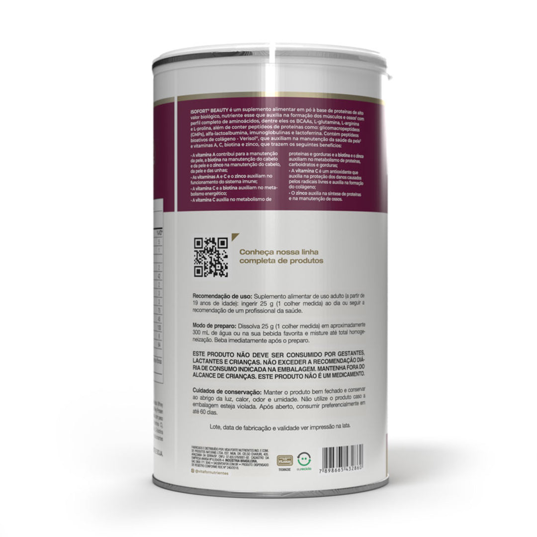 VITAFOR - ISOFORT BEAUTY 450G - Baunilha