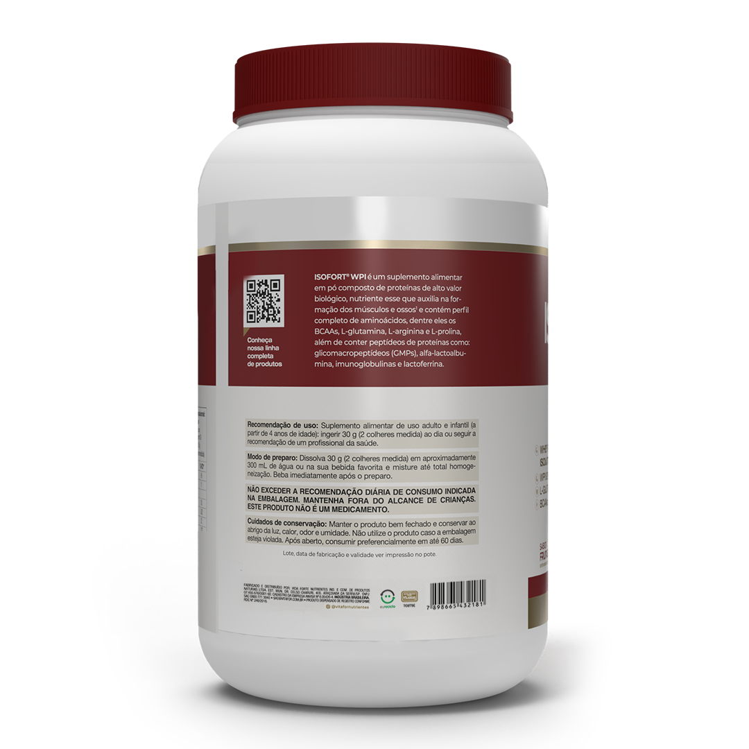 VITAFOR - ISOFORT 900G - Frutas Vermelhas