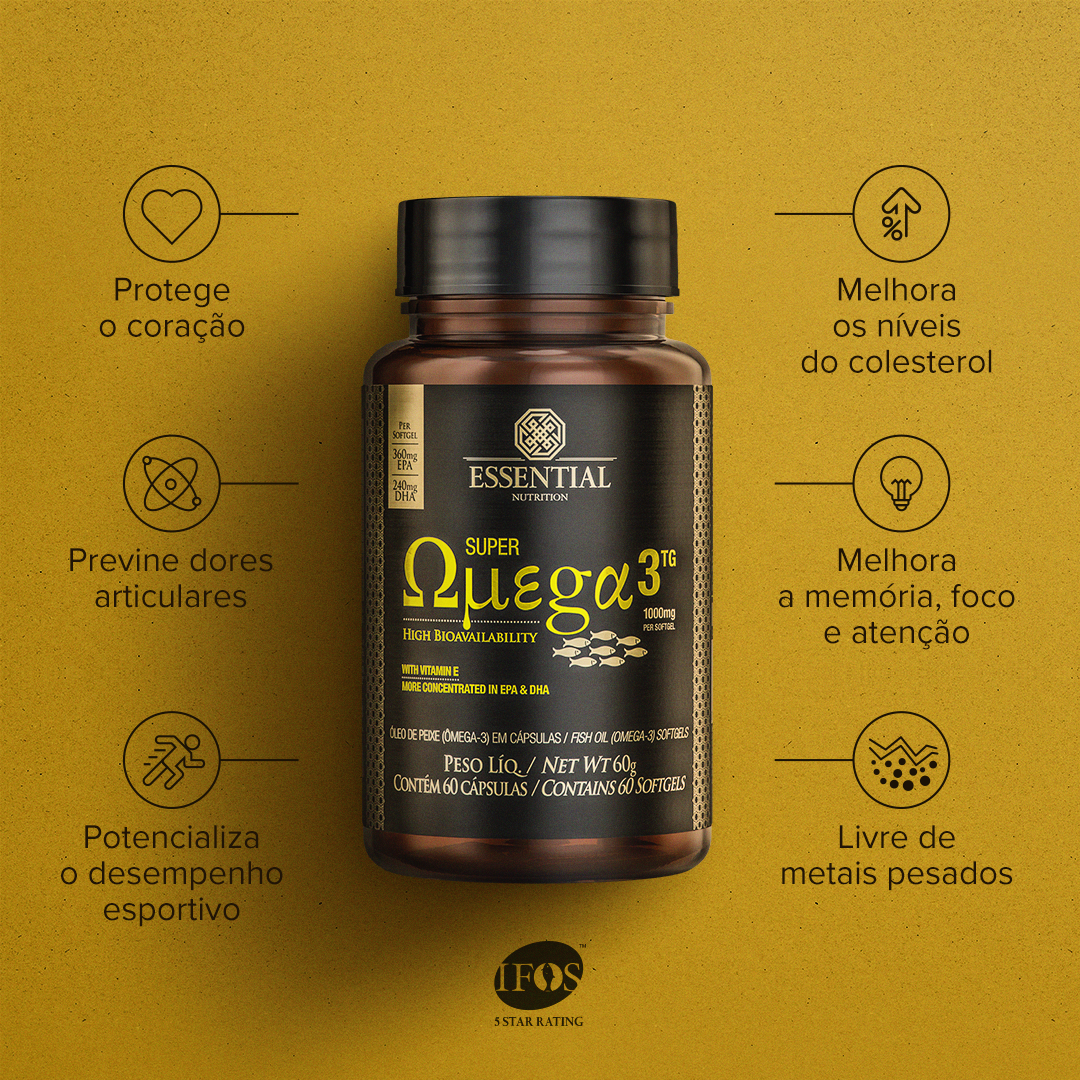 ESSENTIAL - Super Omega 3 TG - 180 capsulas
