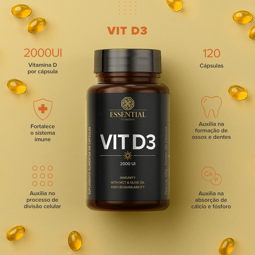 ESSENTIAL - Vit D - 120 capsulas