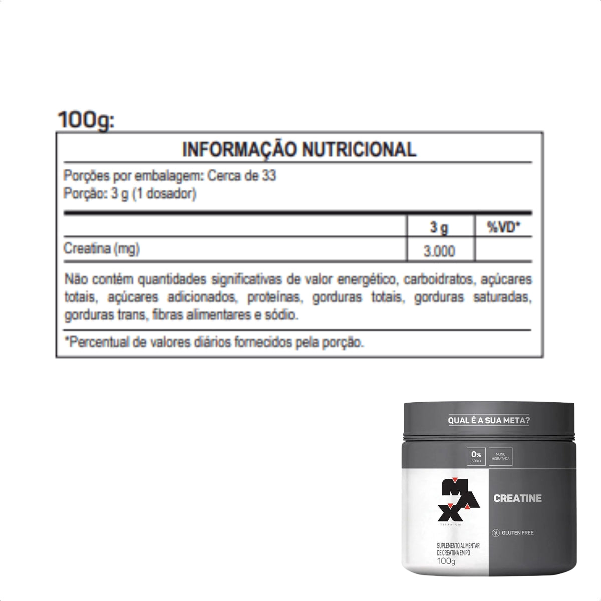 MAX - CREATINE POTE 100G