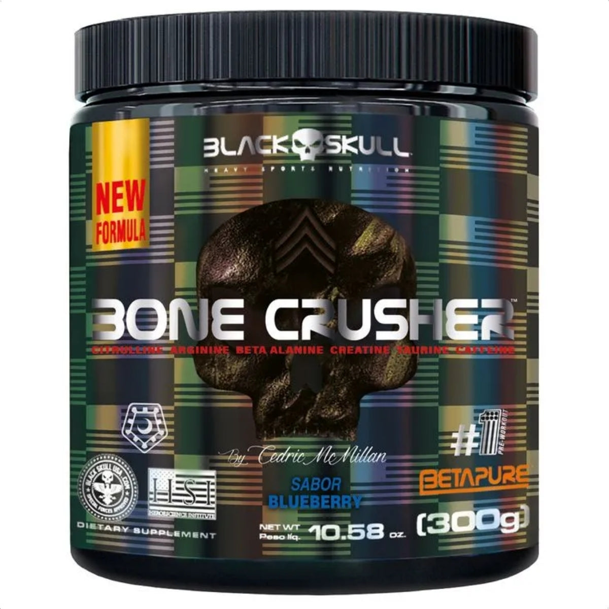 BLACK - BONE CRUSHER PRE-TREINO 300G